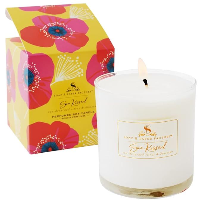 Soap & Paper Factory Sun Kissed 9.5 oz Large Soy Candle | Amazon (US)