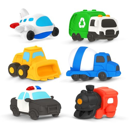 Zippytots 6 PCS Vehicle Floating Bath Toys Mold Free Infant Bath Tub Toys for 12 Months - No Hole Bathtub Toys for Toddlers 1-3 Water Pool Toys for Baby Toddler Ages 1+ | Amazon (US)