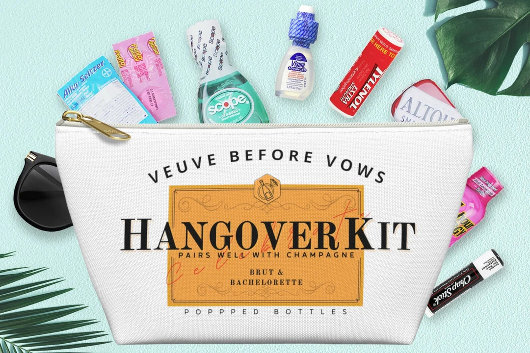 Veuve Before Vows - Bachelorette Hangover Kit Pouch (No Fillers!) - Last Rendez Veuve - Veuve Cli... | Etsy (US)