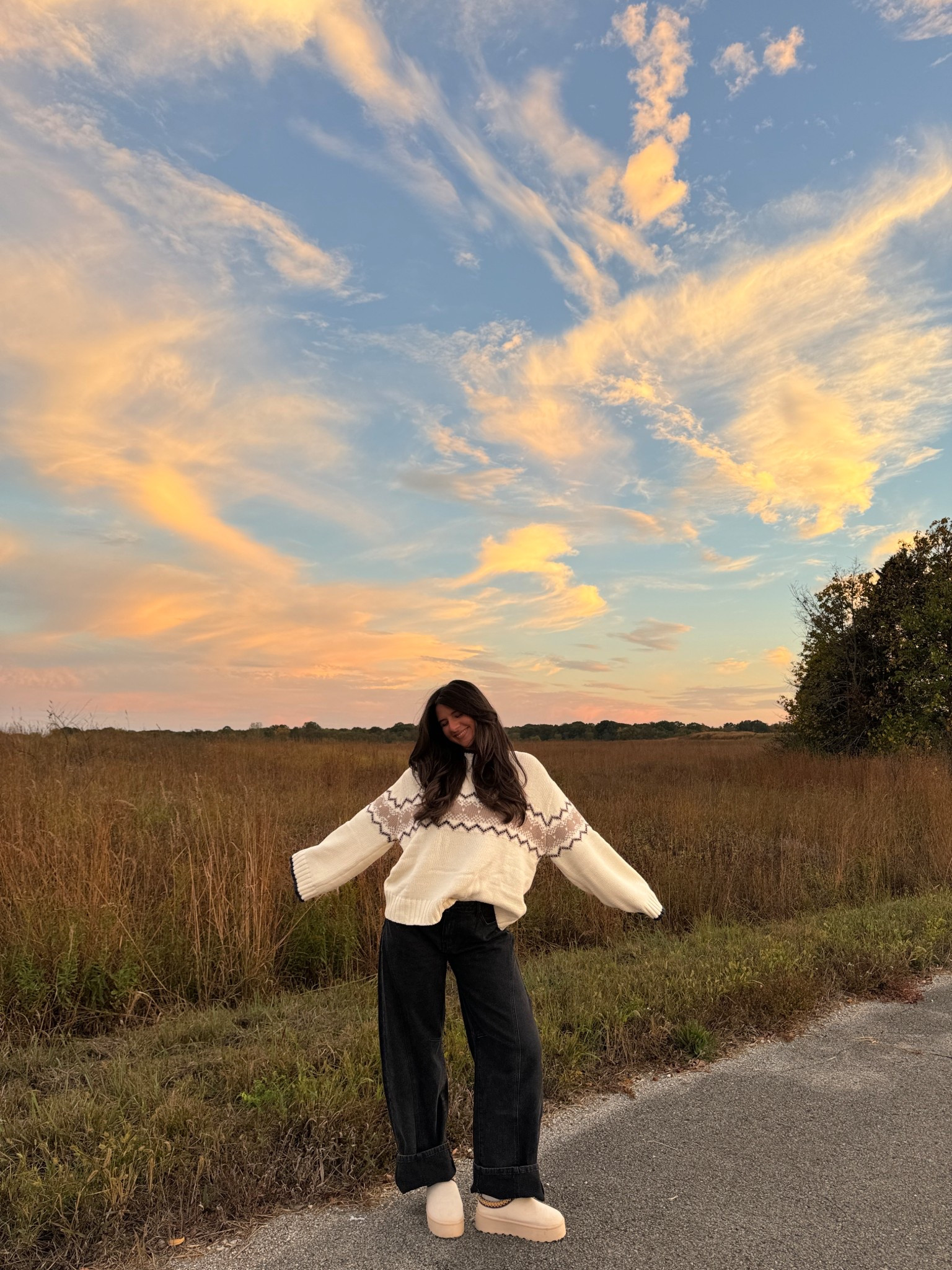 sweater and jeans from Princess Polly - code JULIA for 20% off🤎