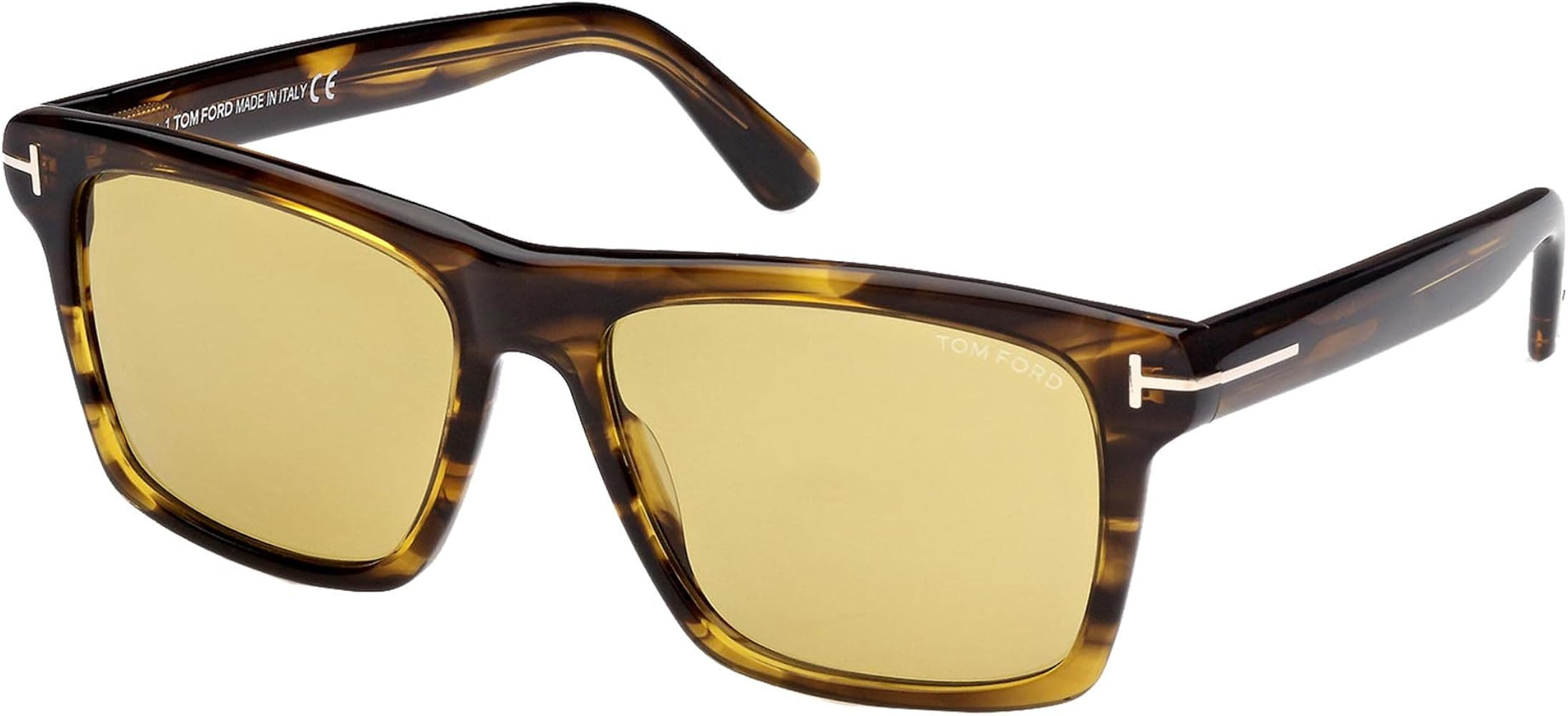 Sunglasses TOM FORD FT0906 Buckley-02 55E sunglasses Man color Havana brown lens size 56 mm | Amazon (US)