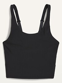 Light Support PowerSoft Adjustable Longline Sports Bra for Women | Old Navy (US)