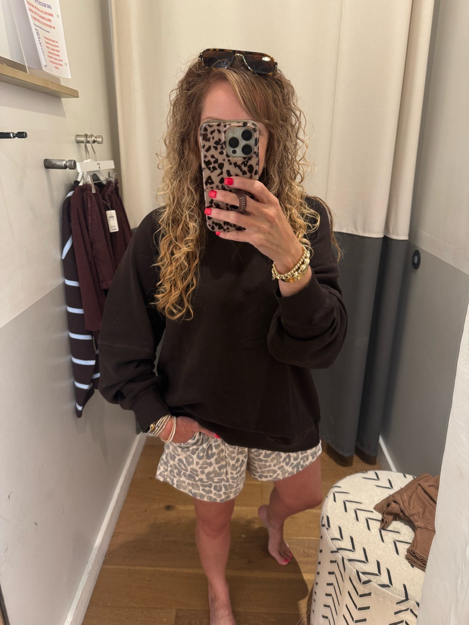 Aerie✨ new arrivals / transition to fall outfit 

Fall outfit / over 40 style 

Sweatshirt- size small, runs big
Shorts- size small

#aerie @Aerie

#LTKgrwm #LTKootd #LTKOver40