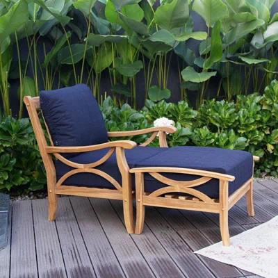 Brunswick 2 - Piece Teak Outdoor Seating Group With Cushions | Wayfair North America