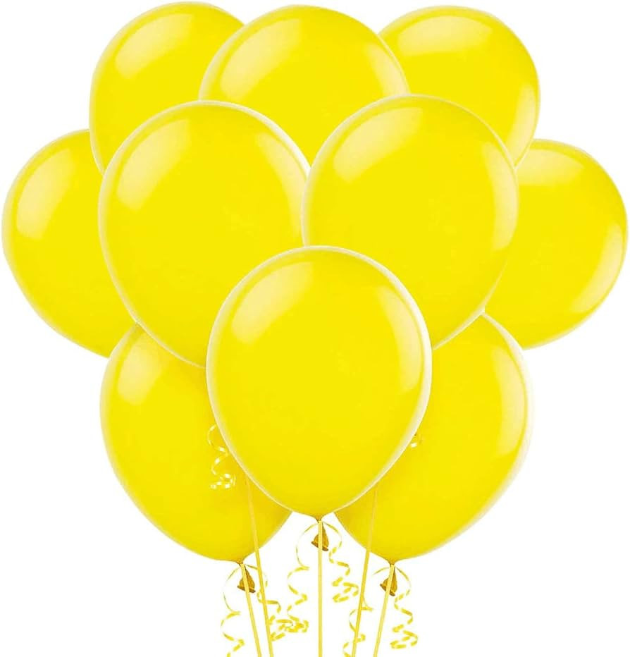 Yellow Balloons,100-Pack,12 Inch,Yellow Latex Balloons Helium Quality For Gender Reveal,Sunflower... | Amazon (US)