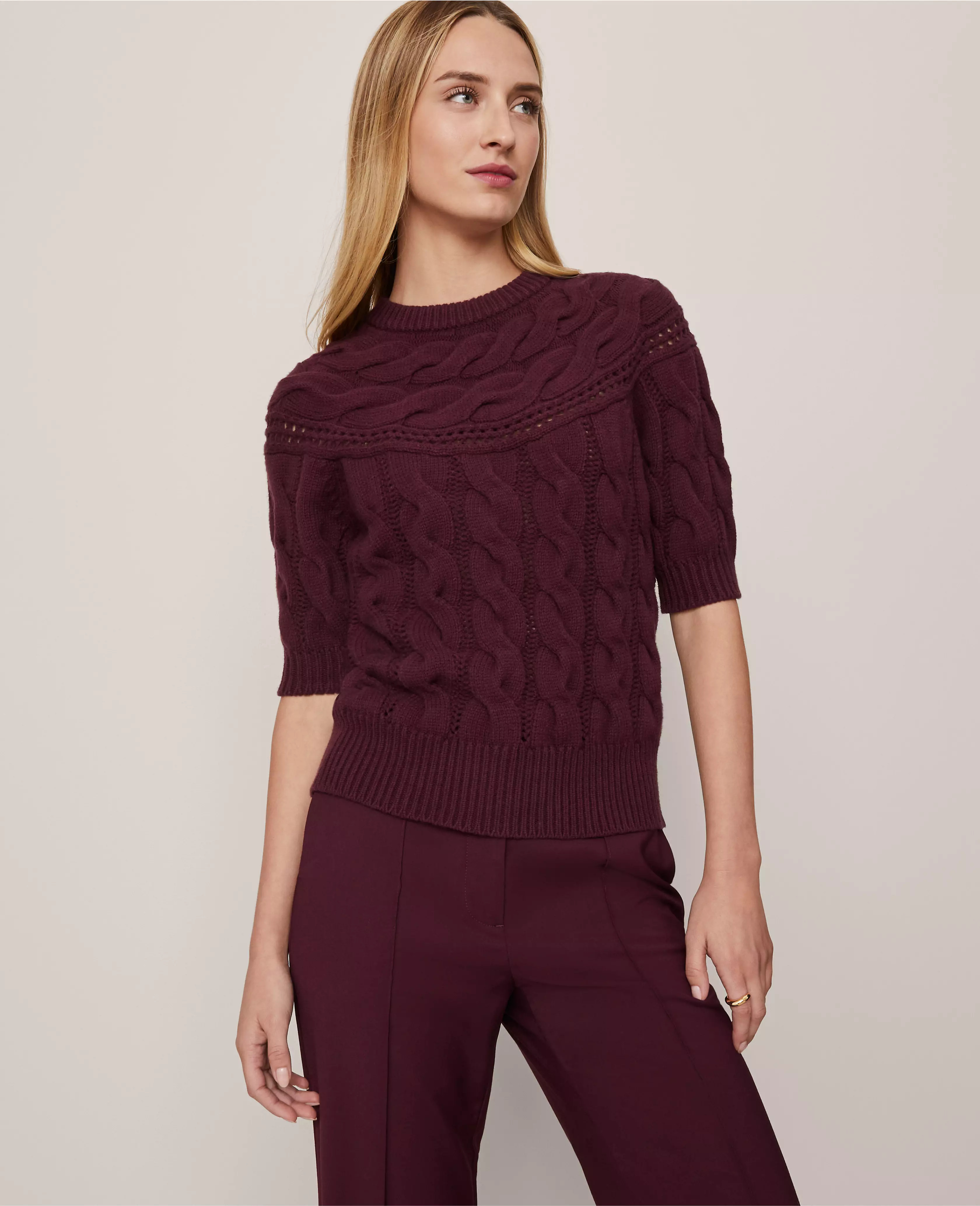 Cable Sweater | Ann Taylor