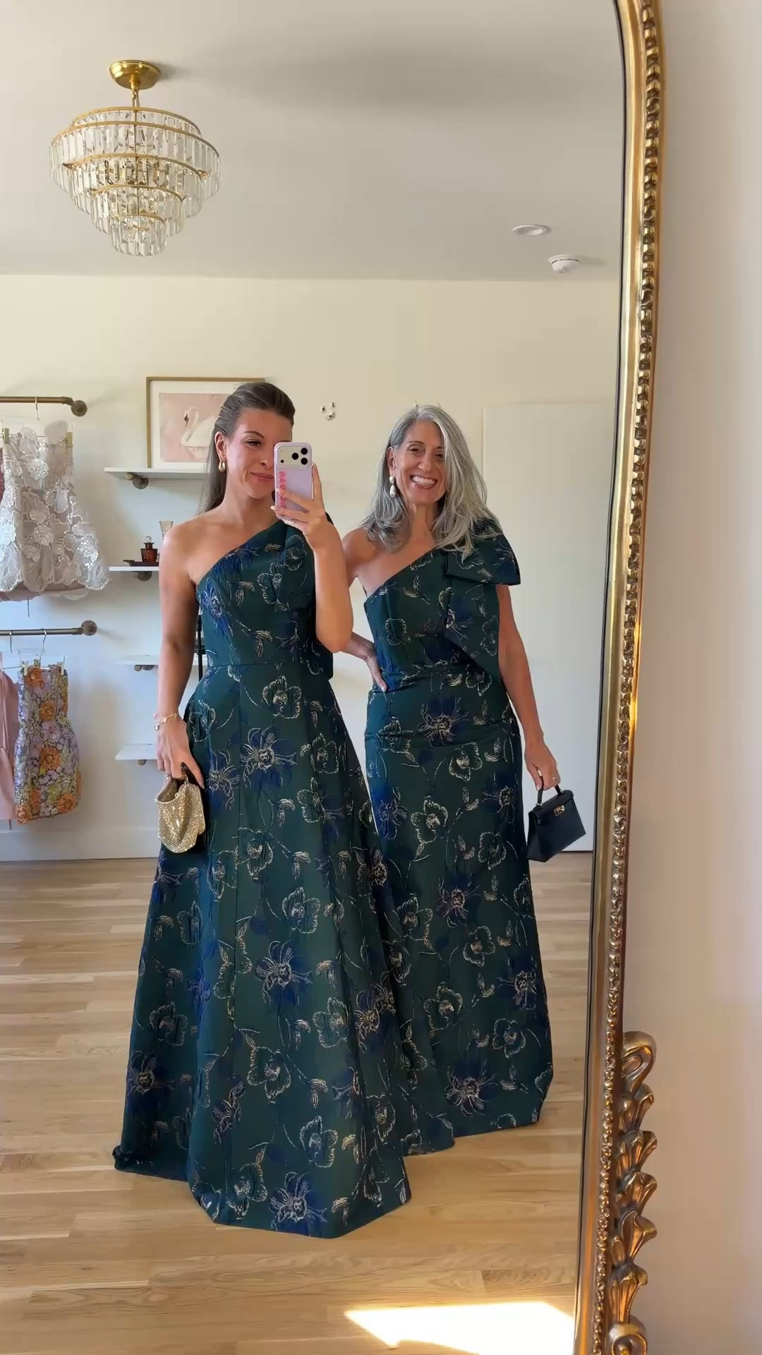 emerald floral brocade gowns withbone-shoulder neckline, matching bow detail, full skirt and fitted skirt mom and me formal wedding guest and mother of the bride dresses 💍

mac duggal: emerson10
electric picks: emerson20

I’m 5’4” and wear a size small/2 

mom is 5’4” and wears a medium/6

fall wedding guest dresses, wedding guest dresses, cocktail dresses, semi-formal dresses, black tie wedding guest dresses, destination wedding guest dresses, garden party dresses, wedding guest outfit ideas, mom & me outfits, mom & me dresses, matching outfits, mother daughter outfits, family photo outfits, wedding guest dresses, mother of the bride, mother of the groom, wedding guest outfit ideas

#LTKWedding #LTKootd #LTKSeasonal
