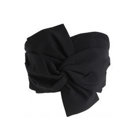 Sweet Knot Bustier Top in Black | Chicwish