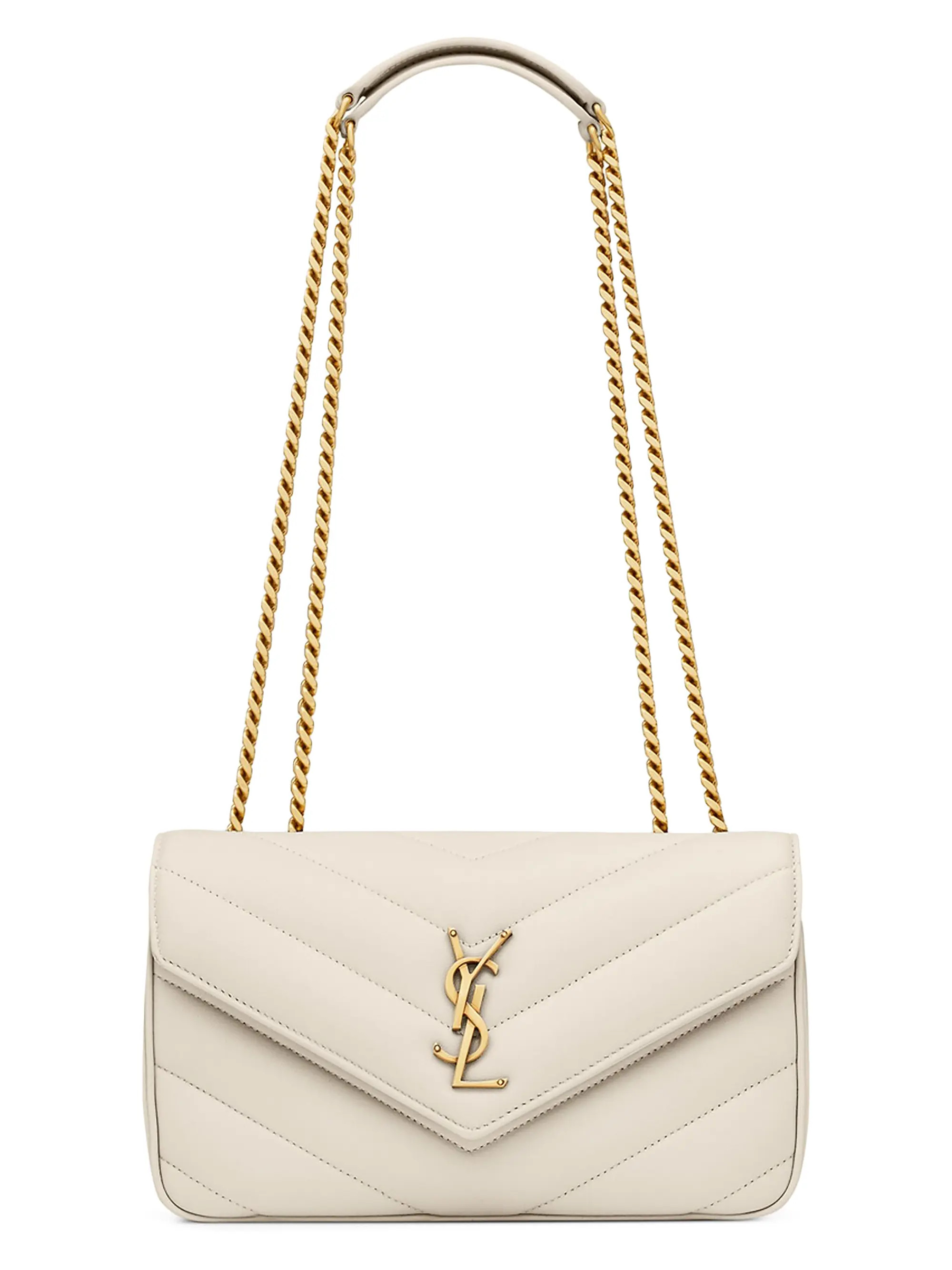 Saint Laurent Loulou Small Shoulder Bag in Lambskin Leather | Saks Fifth Avenue | Saks Fifth Avenue