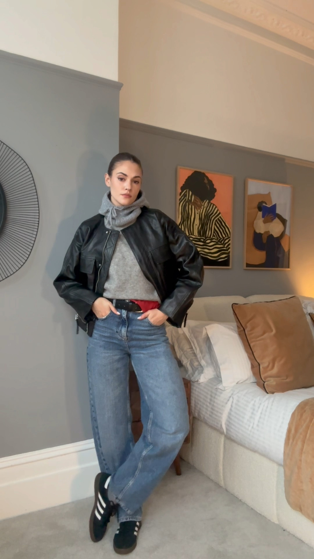 Layering up. Jacket is Zara but I bought it a while ago. Think it was around £165 ish and I sized up for a bigger, cooler fit 😊

Jeans were mango, I tried to tag but they’re all sold out :( these cos ones are a v similar balloon fit. 

The snood is great quality - I wear it so much. 

T shirt is brandy Melville but I got it a while ago. Tagged a couple of other options ❤️

#LTKfindsunder100 #LTKstyletip