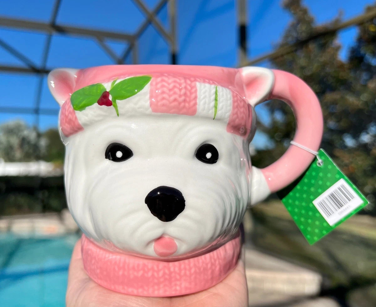 Christmas Westie West Highland Terrier Dog Pink Puppy Coffee Mug Gift 16oz New  | eBay | eBay US