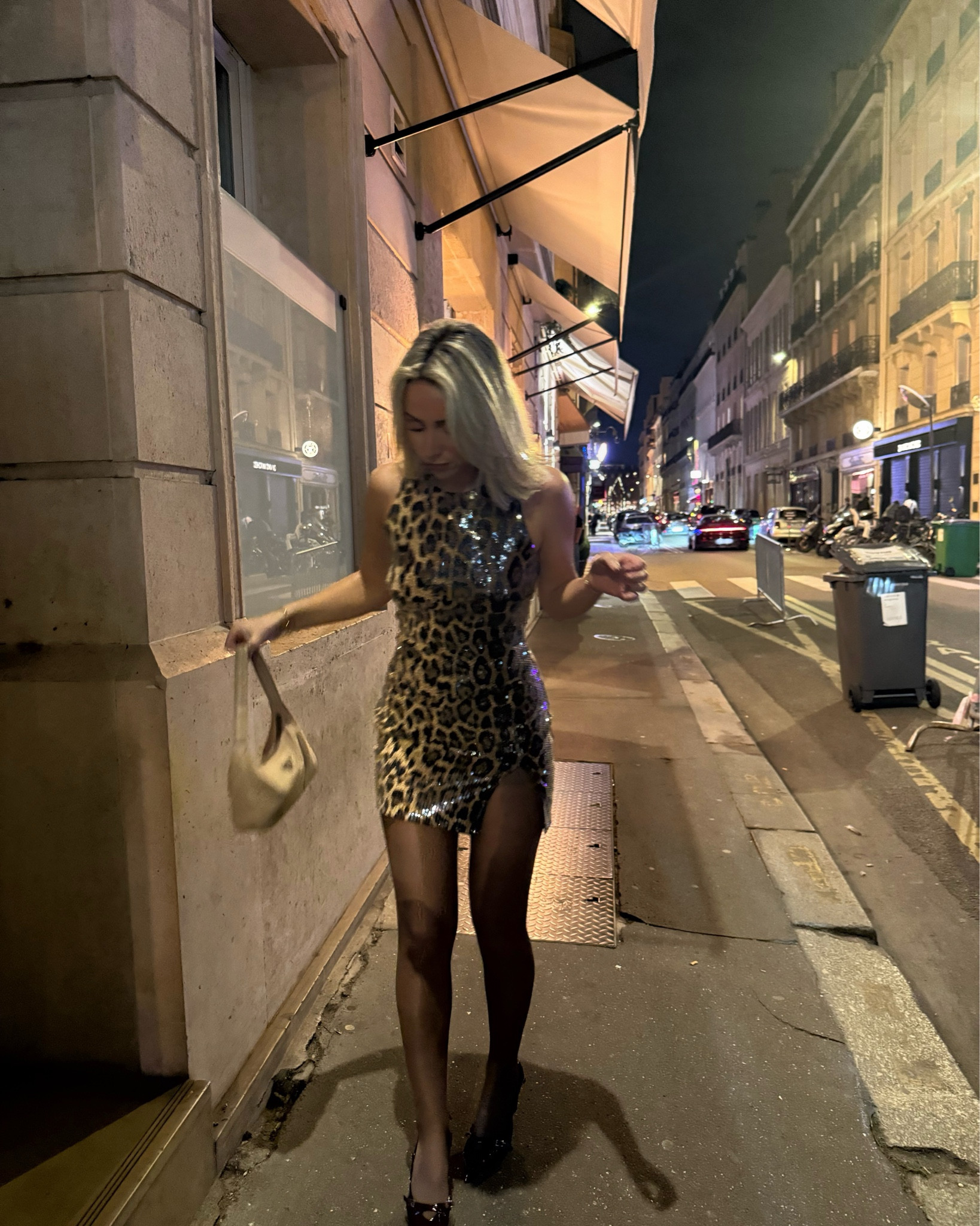 Paris nights in leopard print! 

A date night in Paris with brown tights, burgundy court heels and, sequin leopard print dress. The perfect evening look! 

#LTKCyberWeek #LTKuk #LTKdatenight