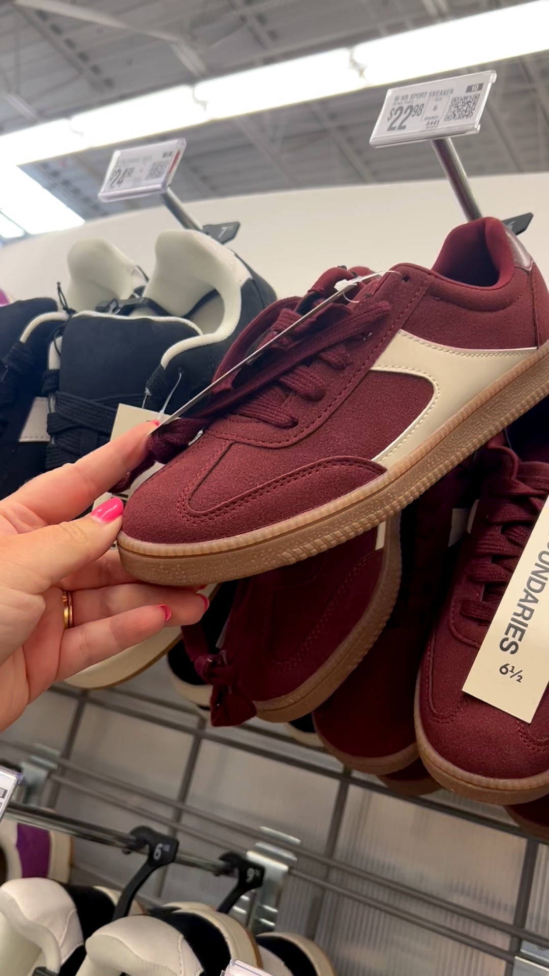 Remember when I said burgundy sneakers will be trending this Fall? Look what I saw at Walmart the other day! 😍 Only $23 and so many cute colors/prints!

#walmart #walmartfinds #walmartfashion #fallfashion #falloutfitinspo #fallsneakers 

#LTKStyleTip #LTKSeasonal #LTKMidsize