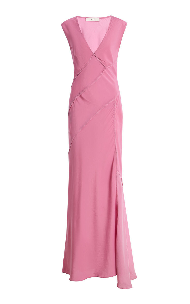 Elin Crepe de Chine Maxi Dress | Moda Operandi (Global)