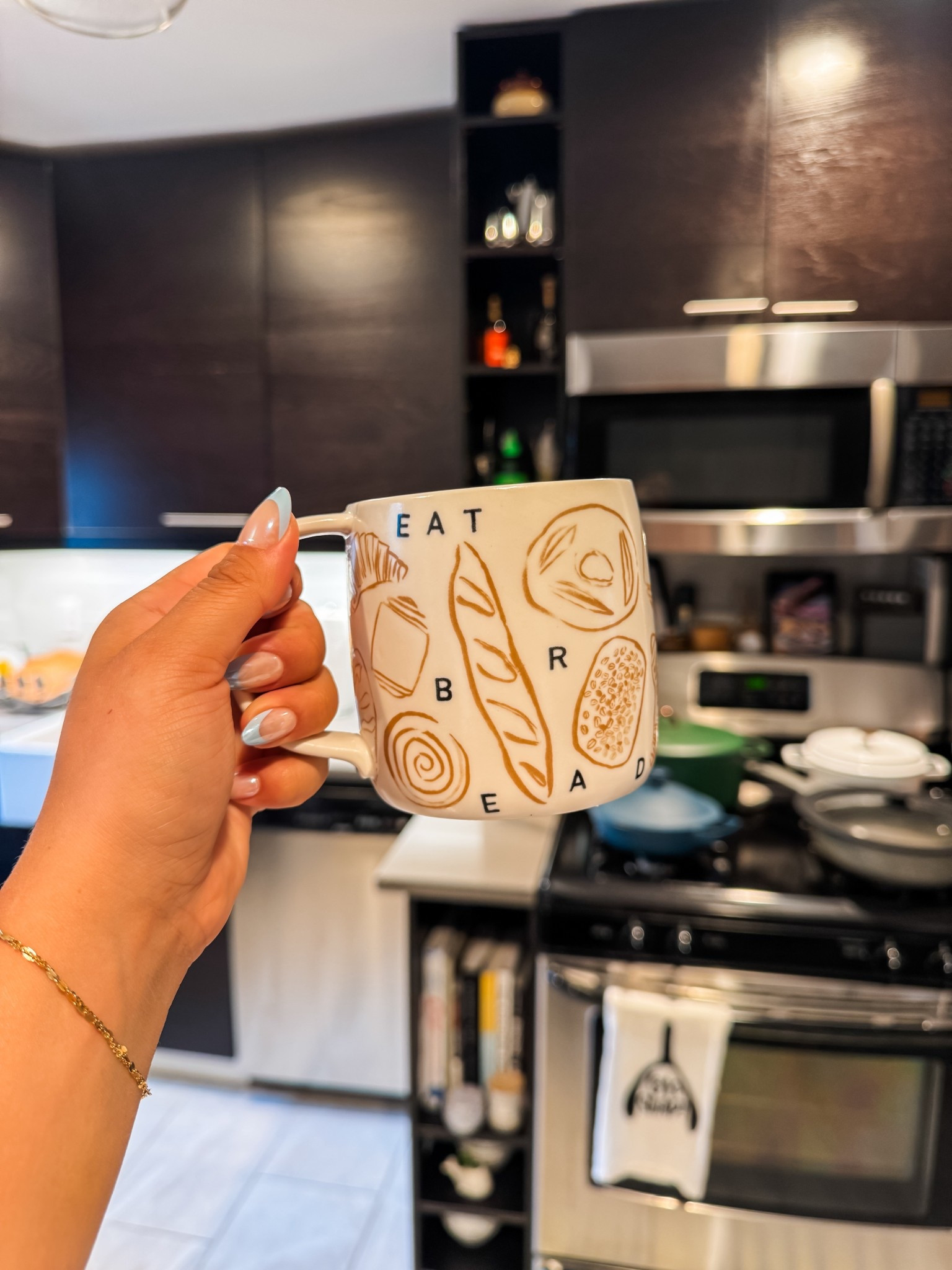 my friend got me this “eat bread” mug for my birthday! I am obsessed. I definitely don’t need any more coffee/tea mugs and she knew that but it just simply had to be in my home. This just makes me so happy to look at 🙂

#LTKFindsUnder100 #LTKHome #LTKFindsUnder50