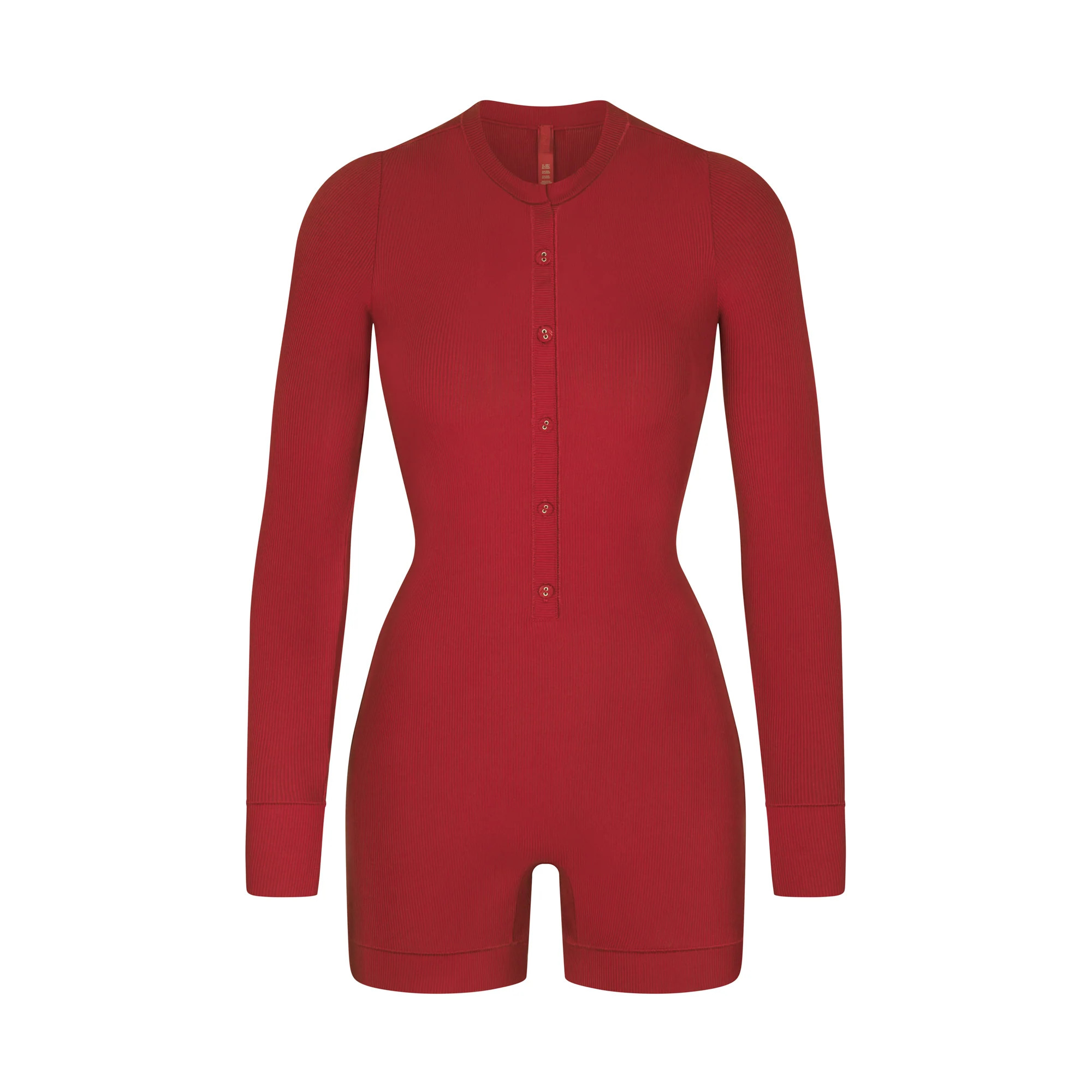 BUTTON UP HENLEY ONESIE | SKIMS (US)