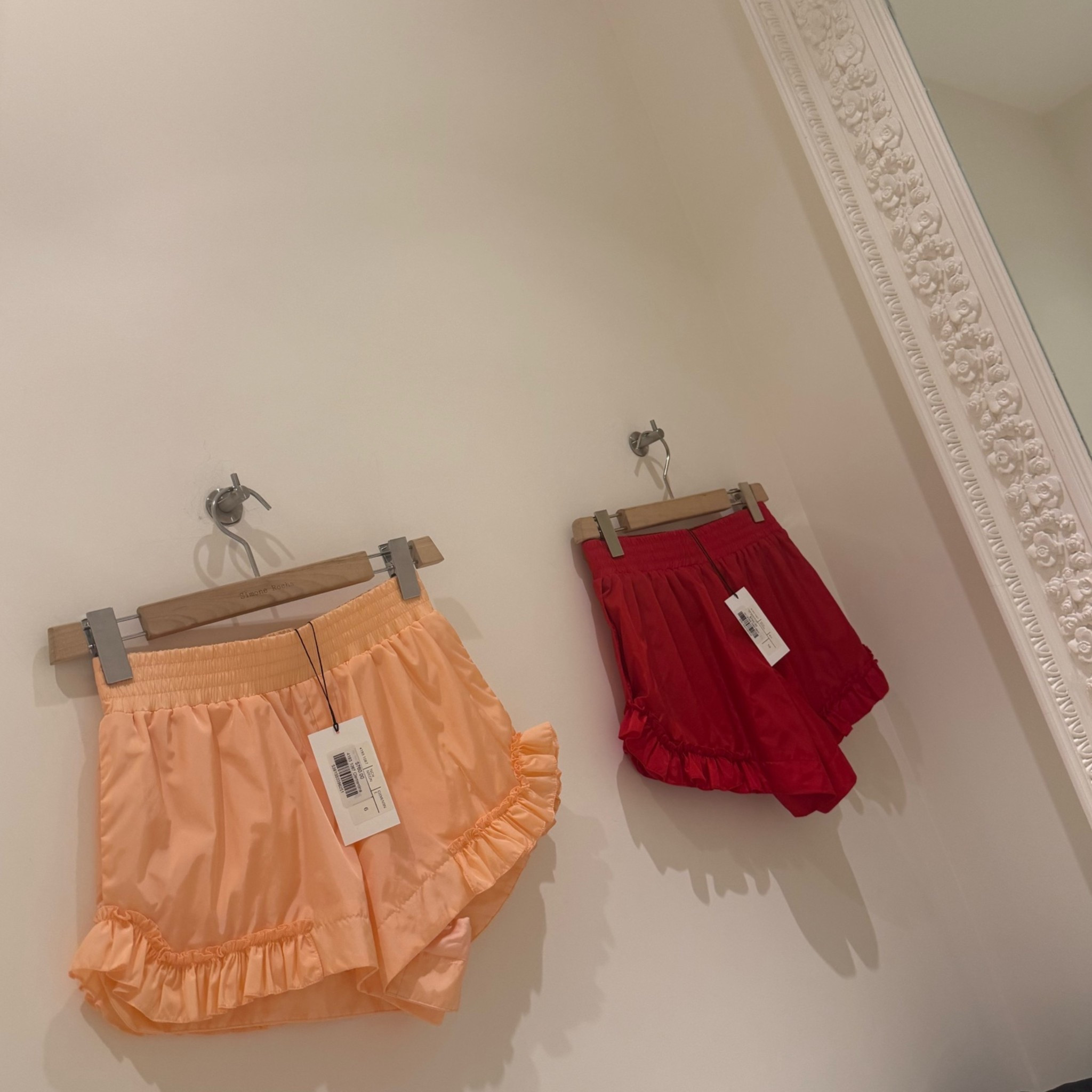 cutest frilly track shorts in multiple colors and on #SALE 🍨#summerstaple 
UK sizing, i’m a size UK6 (US2)