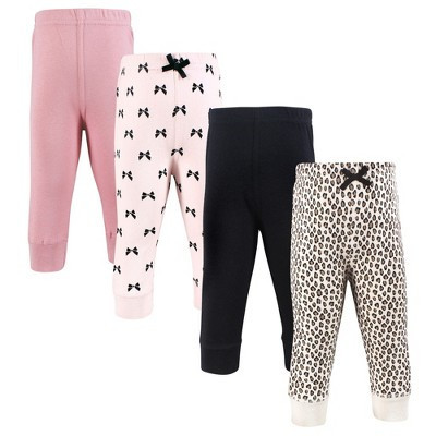 Hudson Baby Girls Cotton Pants and Leggings, Leopard Bows, 12-18 Months | Target