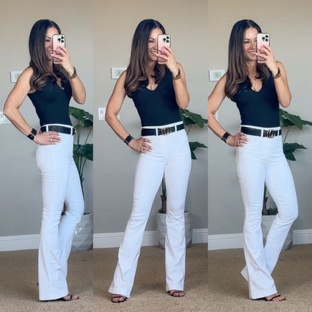 I have found the perfect white flare jeans that slim and give your legs the illusion of being longer! These jeans are AMAZING 🤩 Get 10% off code: HOLLYFXSPANX
Get all outfit details at: www.everydayholly.com

Spanx  spanx fashion  outfit inspo  concert outfit ideas  flare jeans  white jeans  white flare jeans  spanx style 

#LTKstyletip #LTKshoecrush
