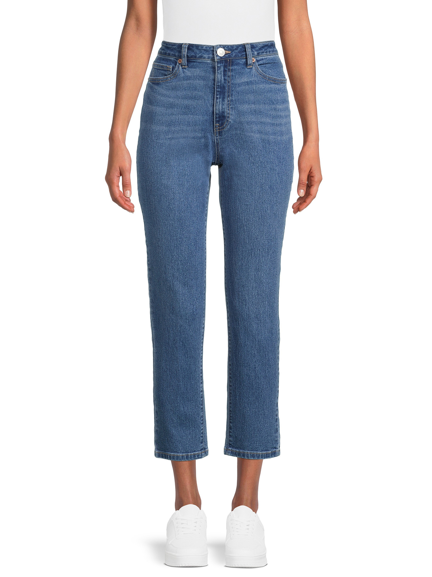 No Boundaries Juniors' High Rise Mom Jeans | Walmart (US)