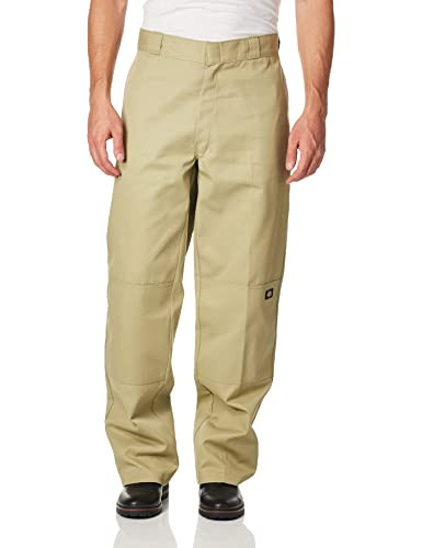 Dickies Men's Loose Fit Double Knee Twill Work Pant, Khaki, 36W x 34L | Amazon (US)