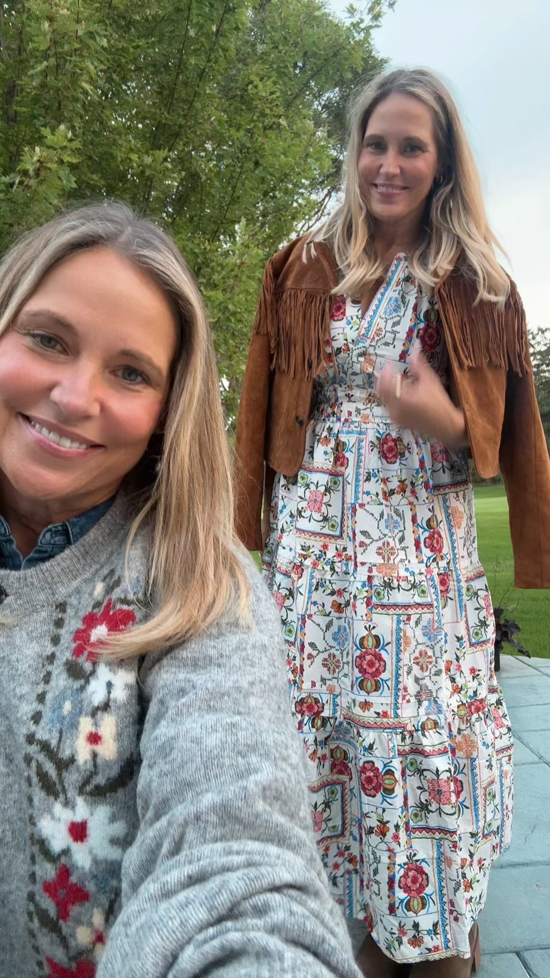 Great looks from Anthro!

Dress size medium
Fringe jacket med
Sweater large
Denim shirt large
Jeans size 30
Boots TTS!

#LTKdayinmylife #LTKootd #LTKOver40