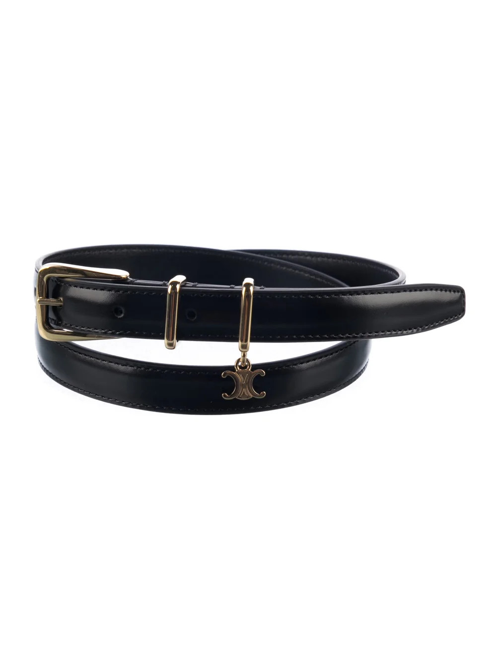 Celine Skinny Leather Belt w/ Tags - Black Belts, Accessories - CEL391584 | The RealReal | The RealReal