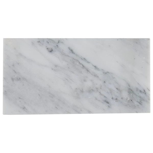 Marble 3x6-inch Polished Field Tile in White Carrara - 3x6 - Overstock - 20772501 | Bed Bath & Beyond