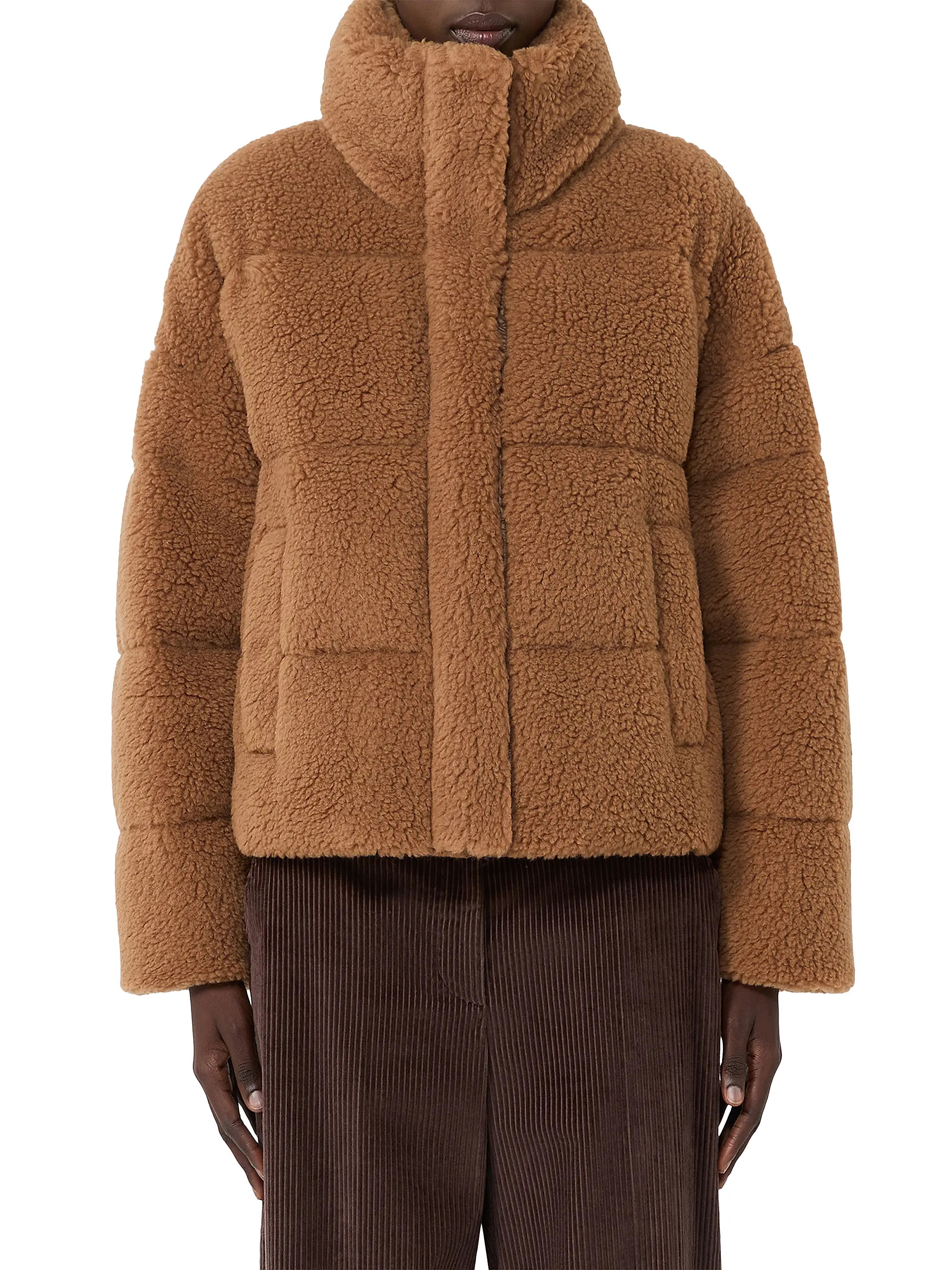 Weekend Max Mara Cropped Wool Down Jacket | Saks Fifth Avenue | Saks Fifth Avenue