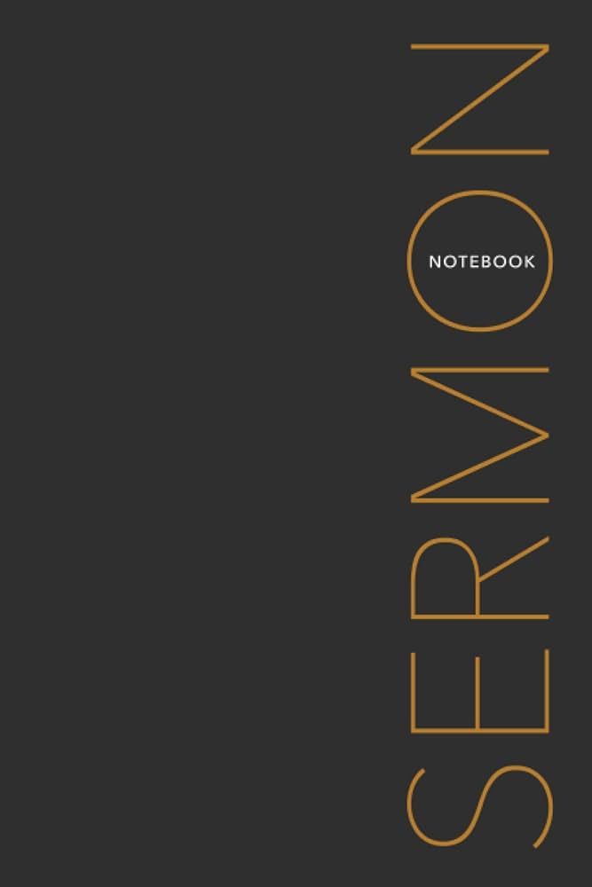 Sermon Notes: Simple and minimalistic design sermon notebook journal to record your weekly sermon... | Amazon (US)