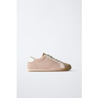 Zara - Leather Sneakers - Pink - 13½ (7.7 Inches) - Kids | Zara US