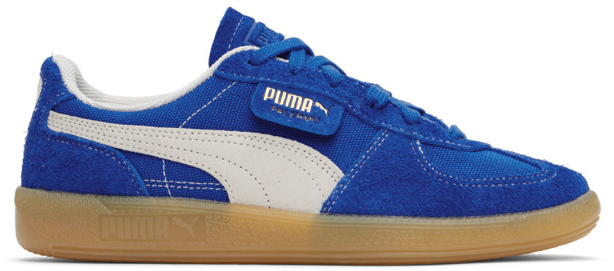 PUMA Blue Palermo Vintage Sneakers | SSENSE