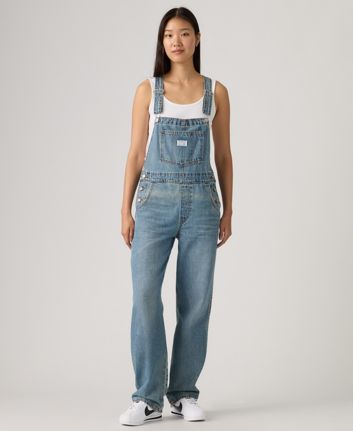 Levi's Women's Vintage-Inspired Drapey Fit Denim Overalls - File Away | Macy's