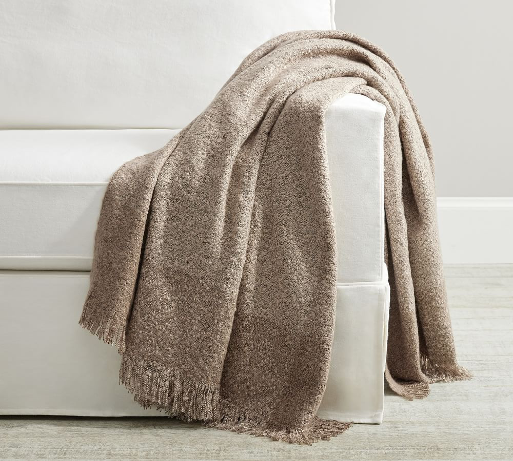 Heathered Boucle Throw | Pottery Barn (US)