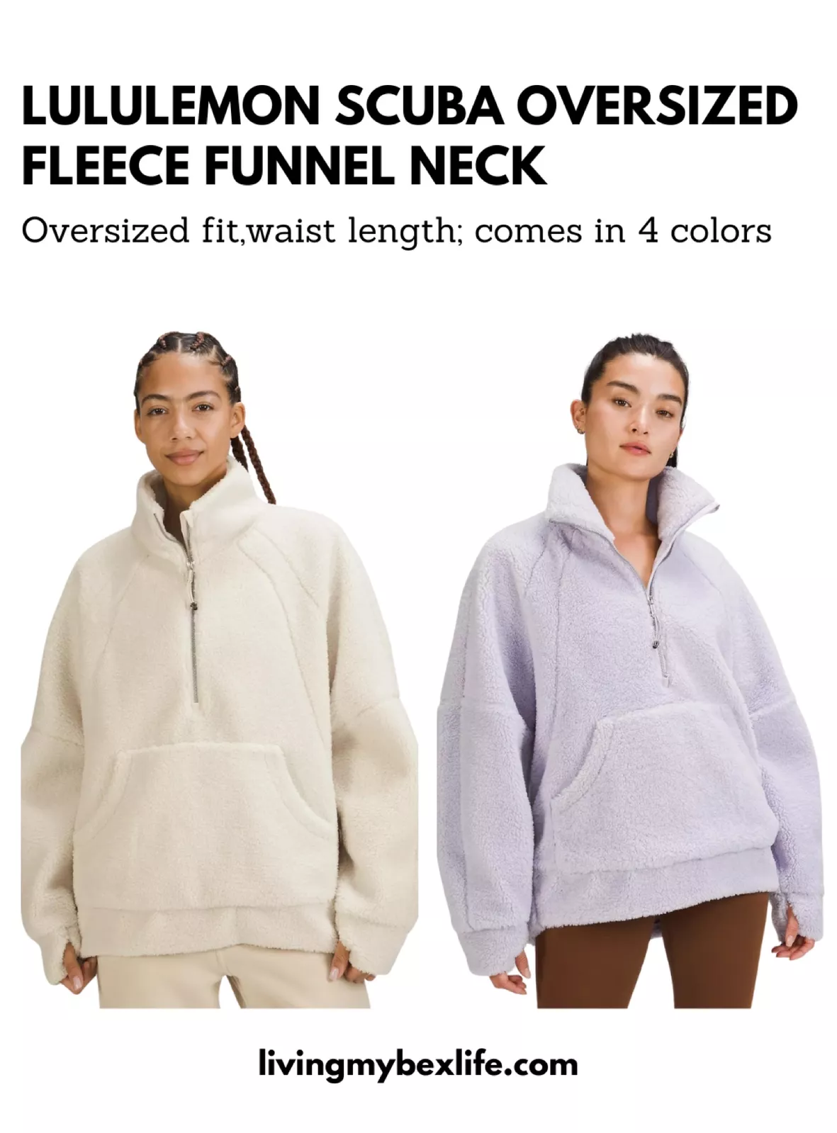 Scuba Oversized Fleece Funnel Neck