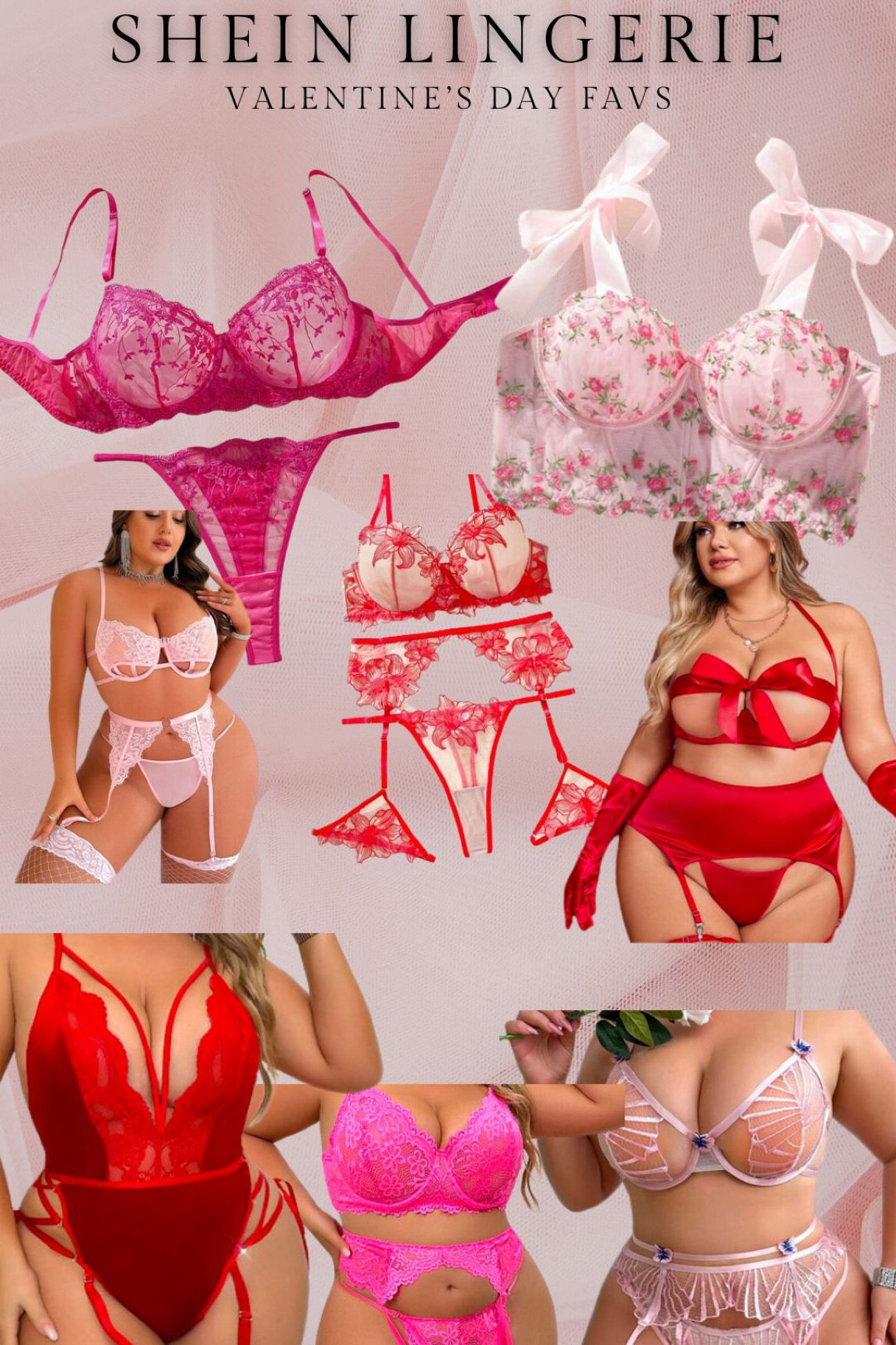 SHEIN Plus Sized Lingerie - Valentine’s Edition! 💝 

Hand picked by a professional boudoir photographer, so I’ll never lead you astray 👋🏼 

Some of our favourite pieces in our client closet are listed here! Enjoy 💋

🏷 boudoir, lingerie, plus sized lingerie, Valentine’s Day

#LTKSeasonal #LTKplussize #LTKfindsunder50