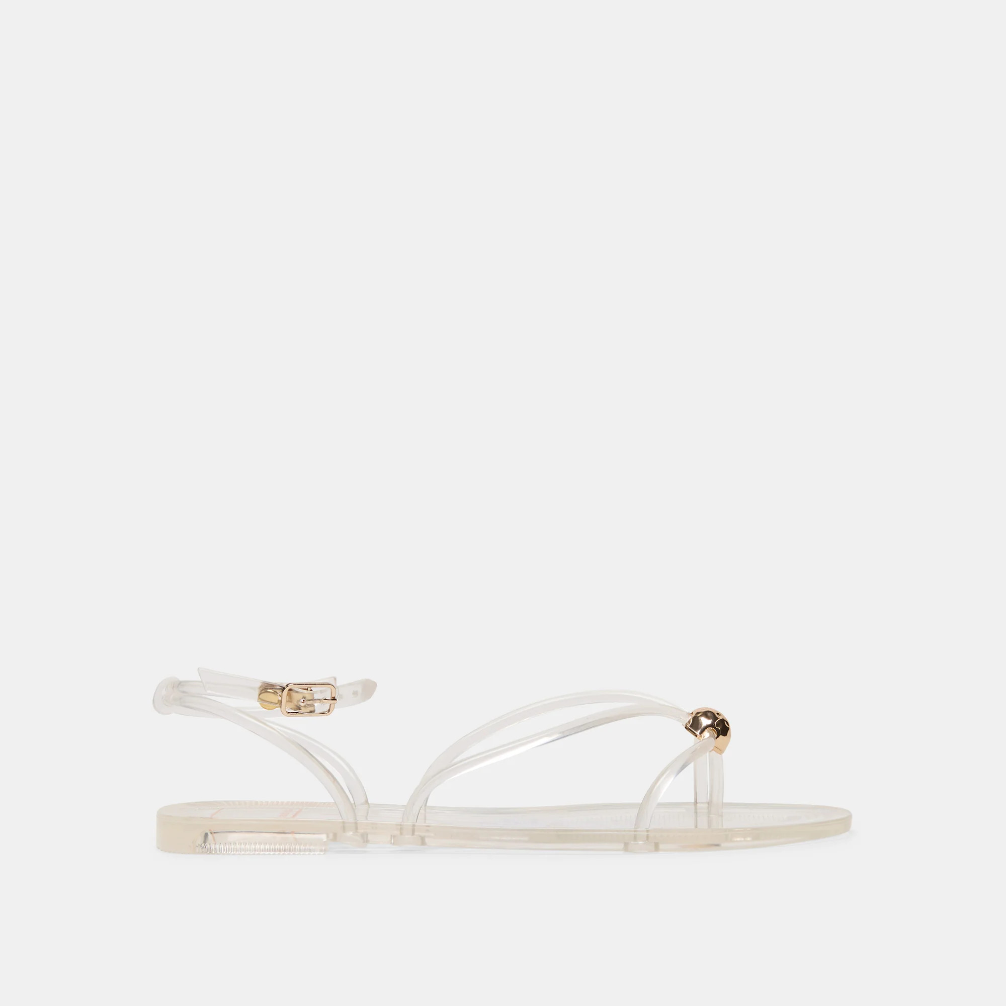 KENLEY VINYL SANDALS CRYSTAL JELLY | DolceVita.com