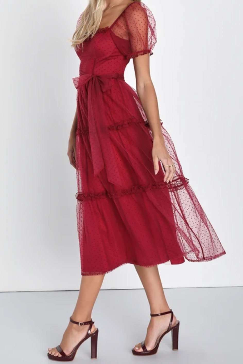 Beautiful red Christmas dress also comes in black! 

#LTKHoliday #LTKGiftGuide #LTKSeasonal