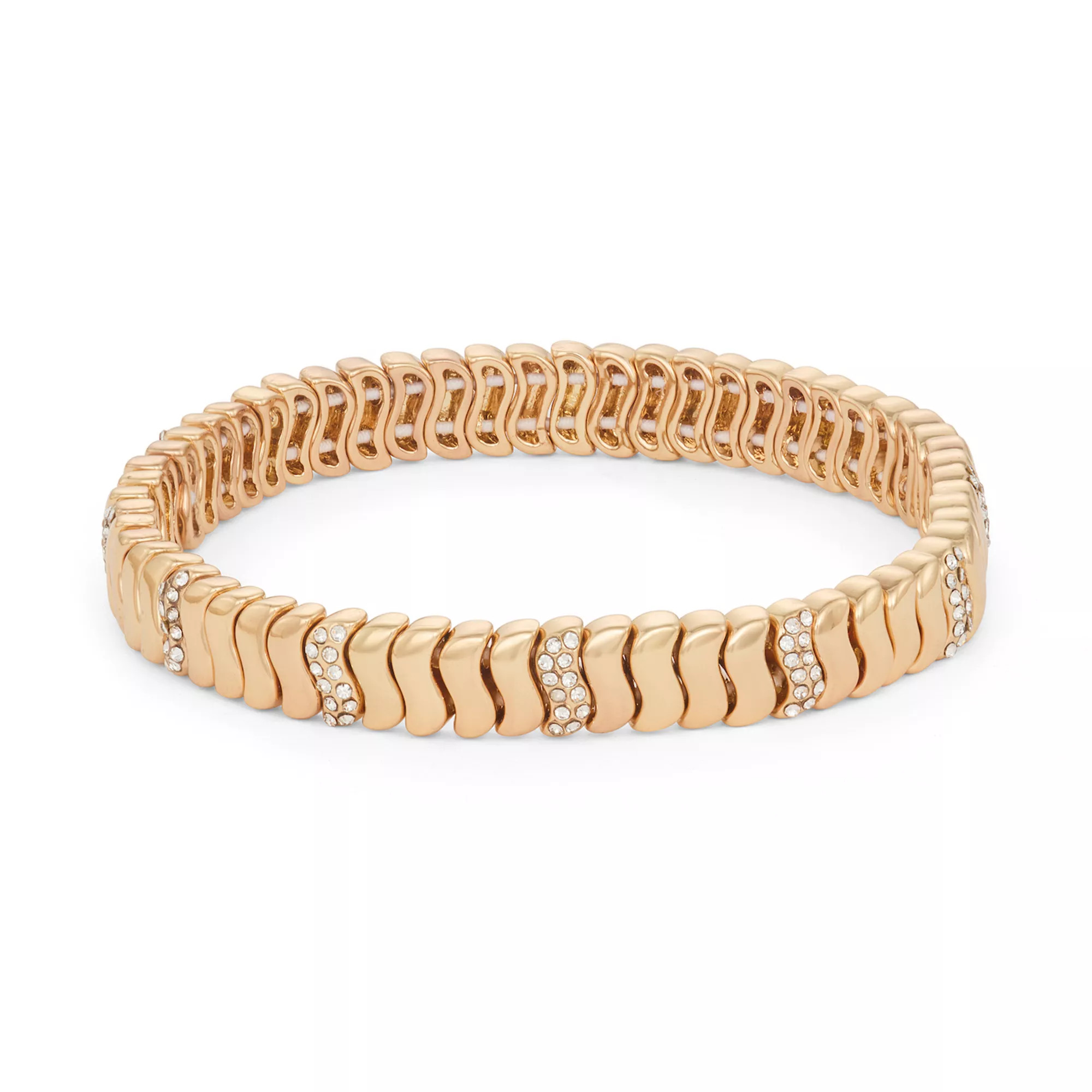 Nine West Gold Tone Stretch Bracelet | Kohl's