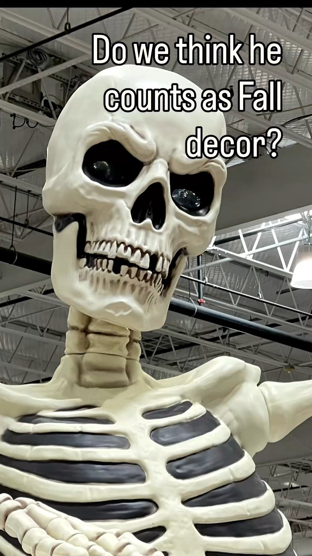 Nothing says Fall like a gigantic skeleton. He ushers in the season like a pumpkin spice latte. He might not be warm, cozy or cute but he certainly makes a statement.

#LTKHome #LTKSeasonal