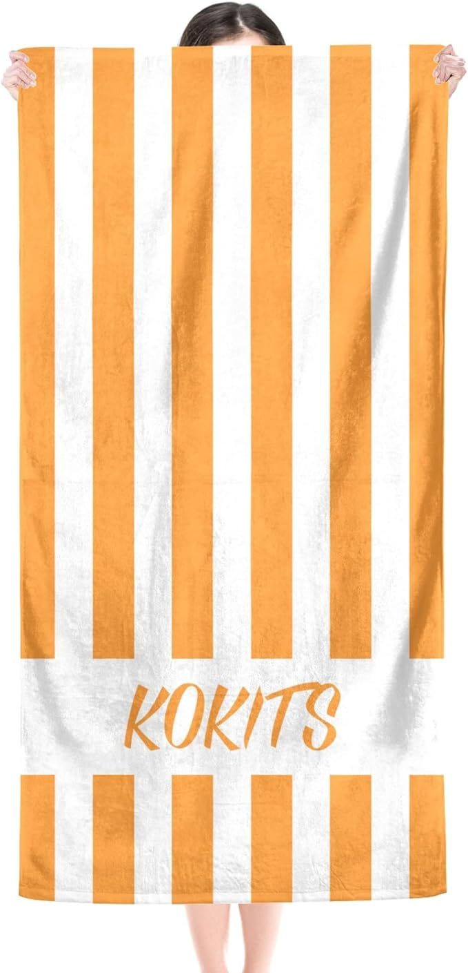 Beach Towel, Personalized Beach Towels with Your Name, Personalized Custom Beach Towels for Adult... | Amazon (US)