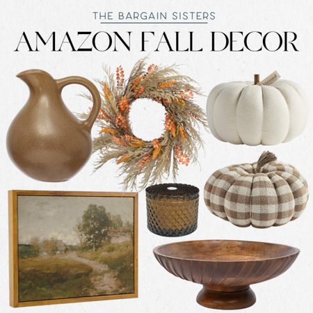 Amazon Fall Decor

| Fall Wreath | Pumpkin Decor | Fall Wall Art | Wooden Bowls | Pumpkin Spice Candle | Stoneware Pitcher | Amazon Finds | Autumn Decor | Amazon Home Finds 

#LTKhome #LTKSeasonal