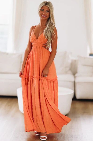 Summer Summer Time Maxi Dress - Orange | Hazel and Olive