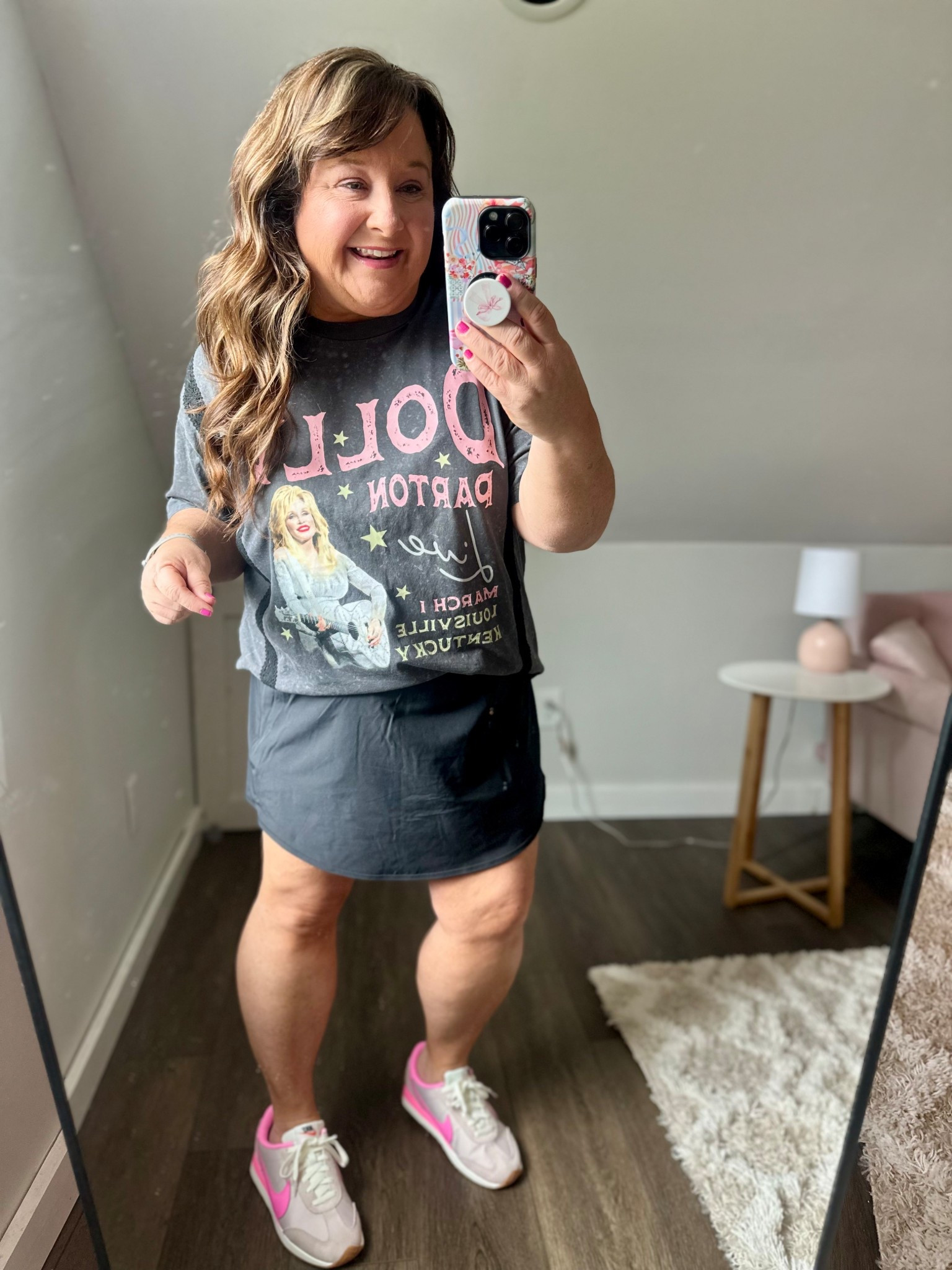 Always here for a little graphic tee action, especially when it comes to Dolly. 😉 

#LTKmomlife #LTKootd #LTKOver40