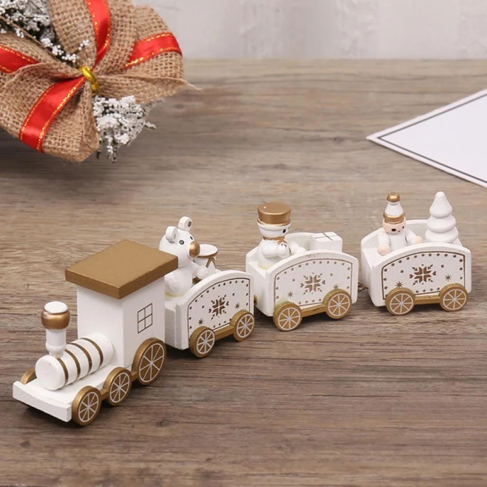 Wooden Christmas Train with Snowman, Mini Train Decor for Christmas Party, Christmas Train Orname... | Walmart (US)