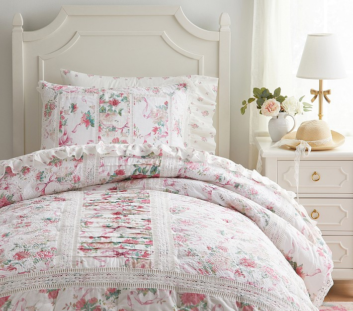 LoveShackFancy Cabbage Rose Quilt & Shams | Pottery Barn Kids