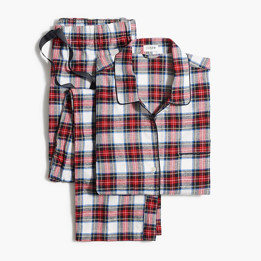 Tartan flannel sleep set | J.Crew Factory