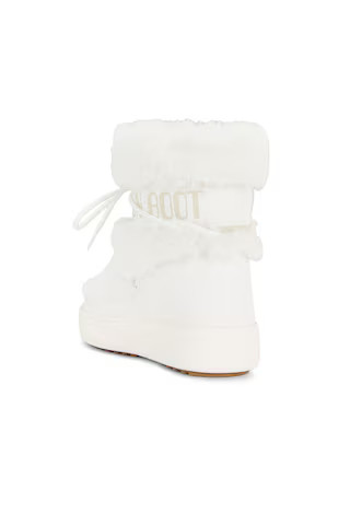 MOON BOOT Ltrack Faux Fur WP Boot in White from Revolve.com | Revolve Clothing (Global)