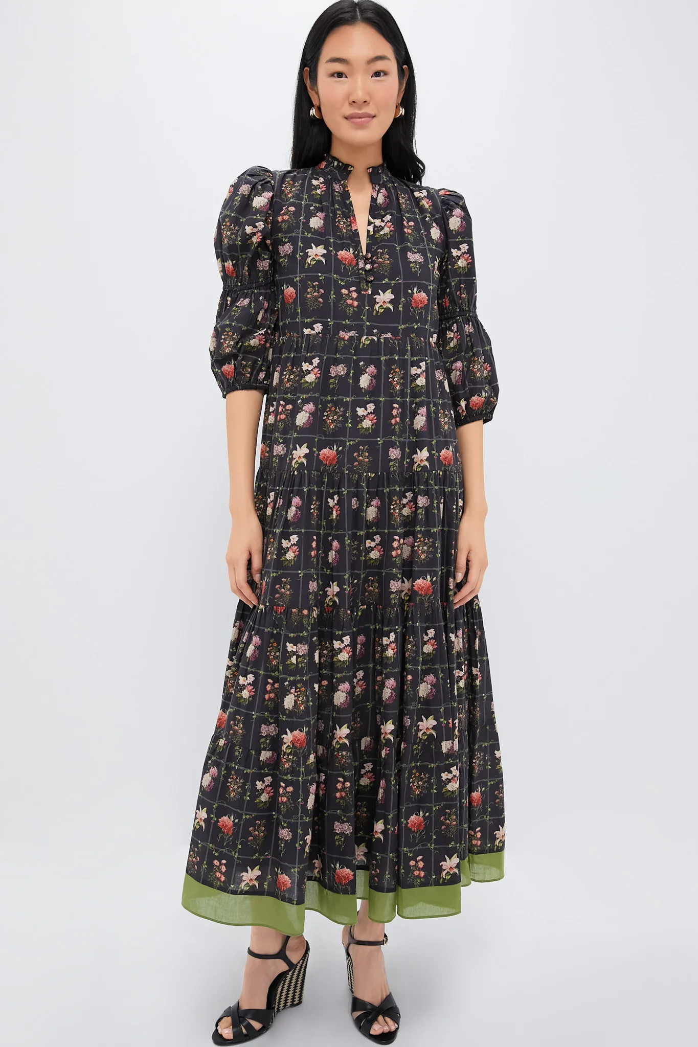 Black Stamp Emily Maxi Dress | Tuckernuck (US)