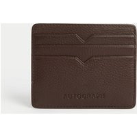 Autograph Men's Leather Card Holder - Brown, Brown | Marks & Spencer (UK)